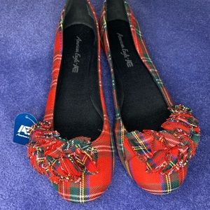 American Eagle plaid flats size9
